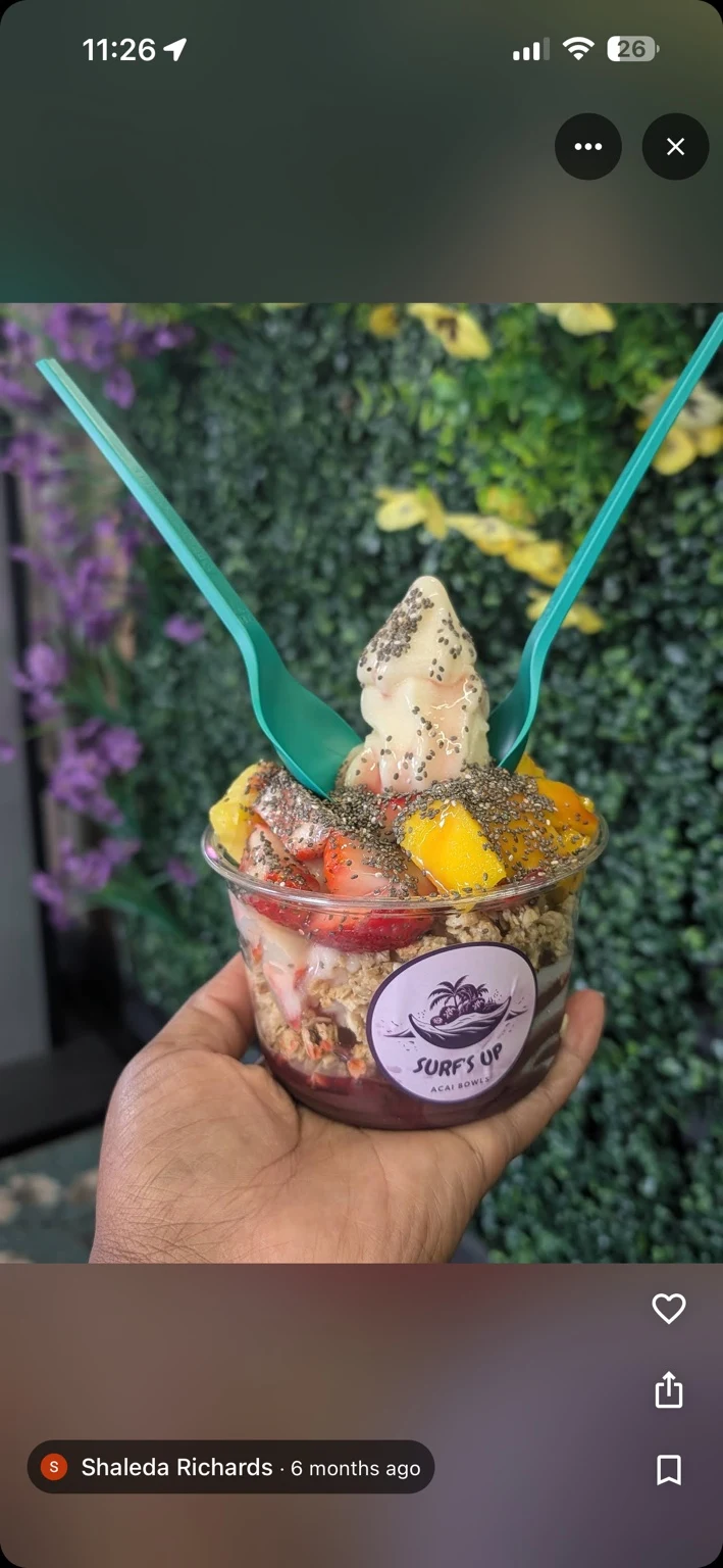 Açaí bowl, photographed by Shaleda R.