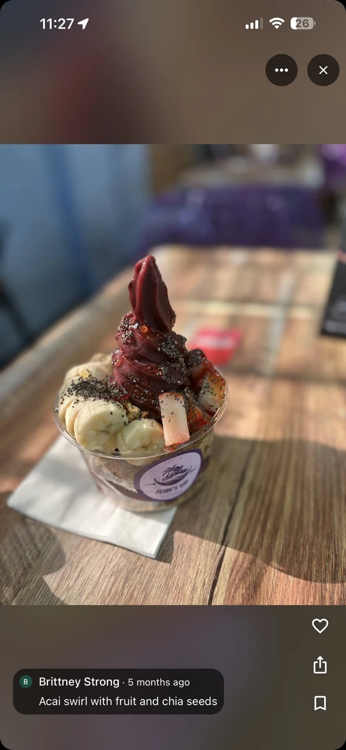 Açaí bowl, photographed by Brittney S.